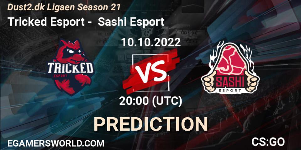 Pronósticos Tricked Esport - Sashi Esport. 10.10.2022 at 20:00. Dust2.dk Ligaen Season 21 - Counter-Strike (CS2)