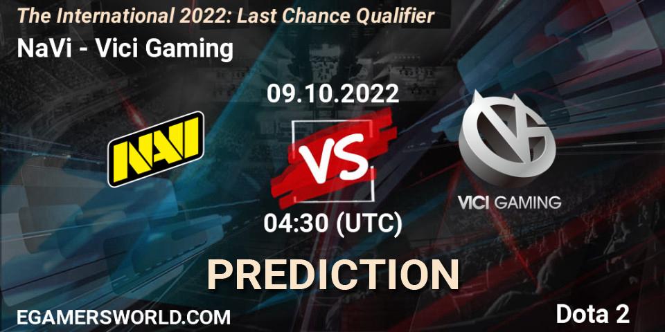Pronósticos NaVi - Vici Gaming. 09.10.22. The International 2022: Last Chance Qualifier - Dota 2