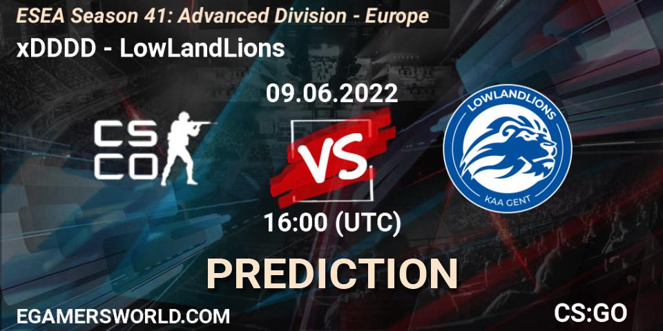 Pronósticos xDDDD - LowLandLions. 09.06.2022 at 16:00. ESEA Season 41: Advanced Division - Europe - Counter-Strike (CS2)
