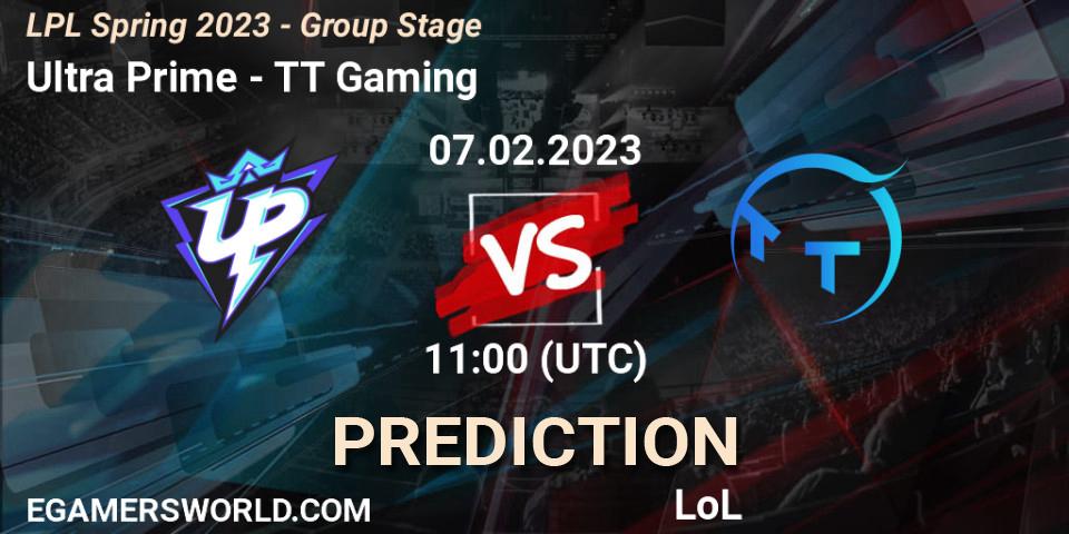 Pronósticos Ultra Prime - TT Gaming. 07.02.23. LPL Spring 2023 - Group Stage - LoL
