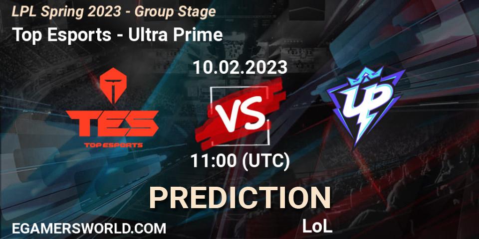 Pronósticos Top Esports - Ultra Prime. 10.02.23. LPL Spring 2023 - Group Stage - LoL