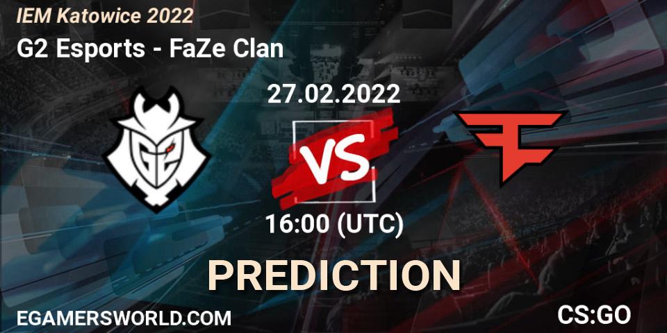 Pronósticos G2 Esports - FaZe Clan. 27.02.2022 at 16:00. IEM Katowice 2022 - Counter-Strike (CS2)