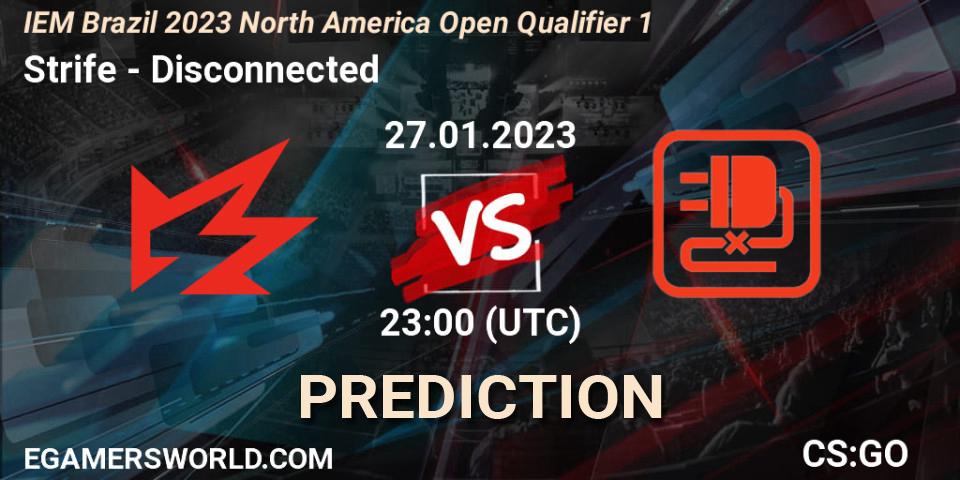Pronósticos Strife - Disconnected. 27.01.23. IEM Brazil Rio 2023 North America Open Qualifier 1 - CS2 (CS:GO)