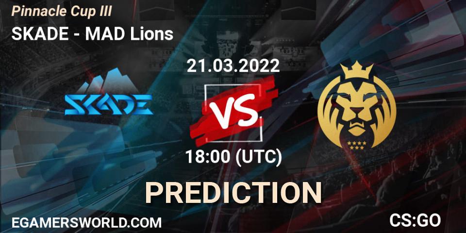 Pronósticos SKADE - MAD Lions. 21.03.2022 at 18:00. Pinnacle Cup #3 - Counter-Strike (CS2)