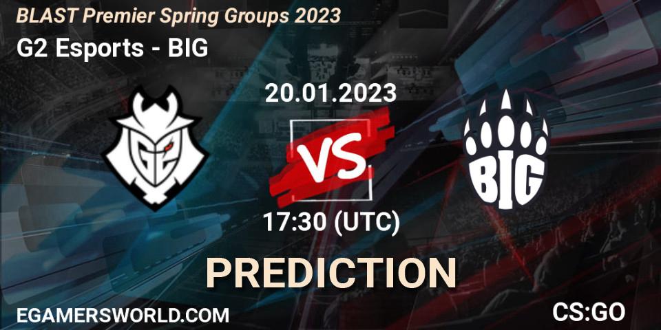 Pronósticos G2 Esports - BIG. 20.01.23. BLAST Premier Spring Groups 2023 - CS2 (CS:GO)