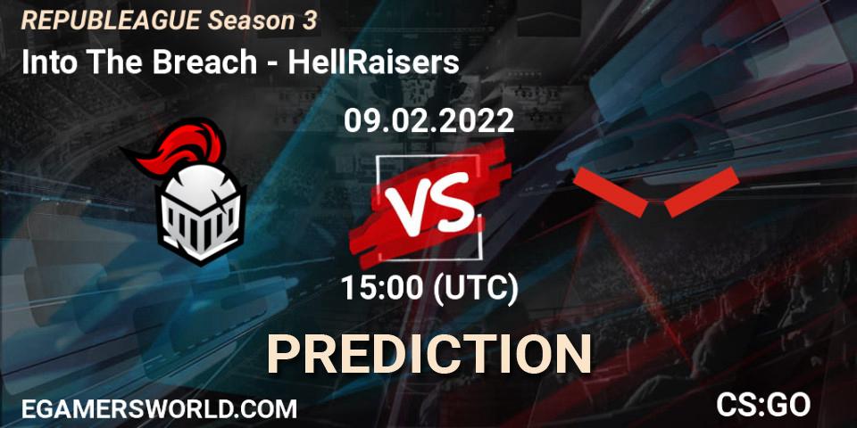 Pronósticos Into The Breach - HellRaisers. 09.02.22. REPUBLEAGUE Season 3 Europe Open Qualifier 1 - CS2 (CS:GO)