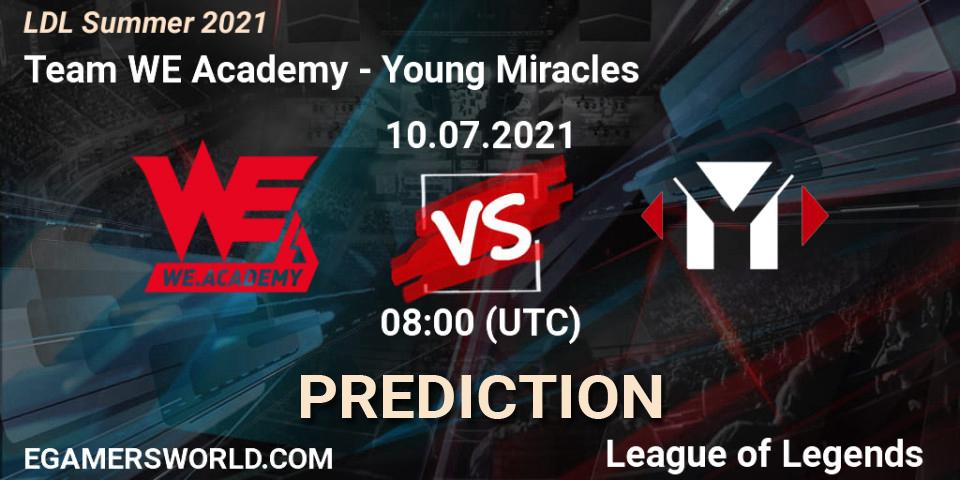 Pronósticos Team WE Academy - Young Miracles. 10.07.2021 at 08:00. LDL Summer 2021 - LoL