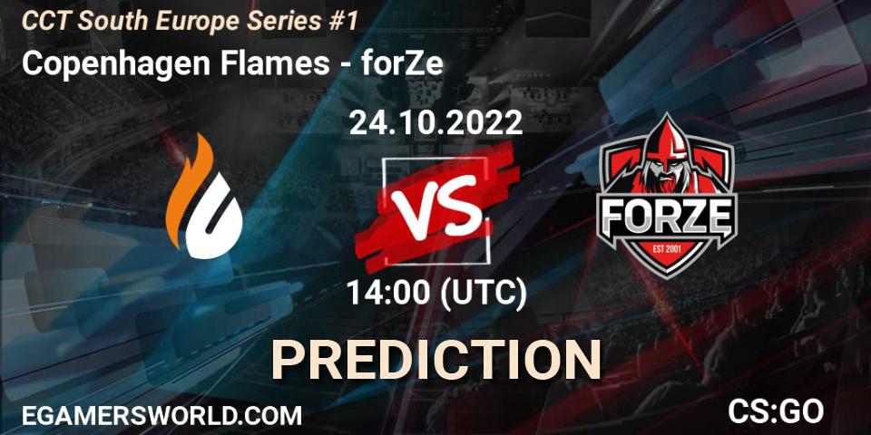 Pronósticos Copenhagen Flames - forZe. 24.10.22. CCT South Europe Series #1 - CS2 (CS:GO)
