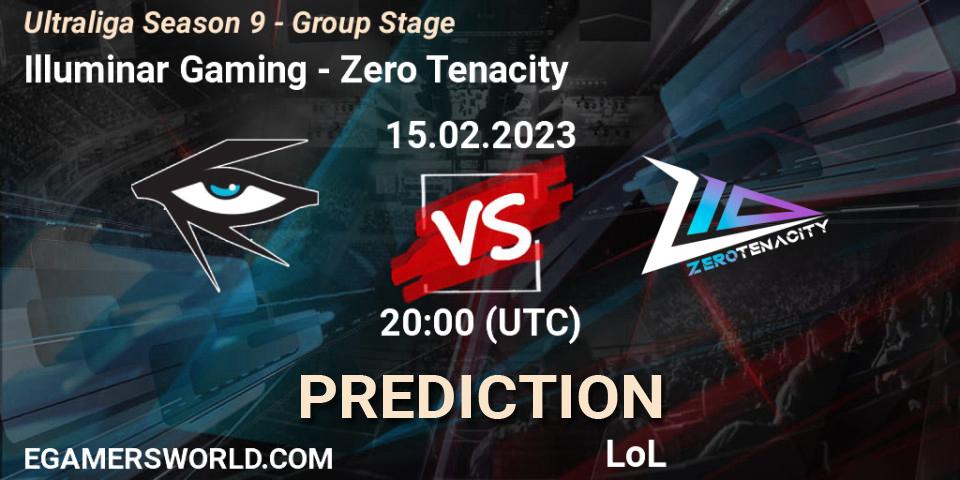 Pronósticos Illuminar Gaming - Zero Tenacity. 21.02.23. Ultraliga Season 9 - Group Stage - LoL