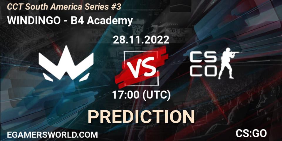 Pronósticos WINDINGO - B4 Academy. 28.11.22. CCT South America Series #3 - CS2 (CS:GO)