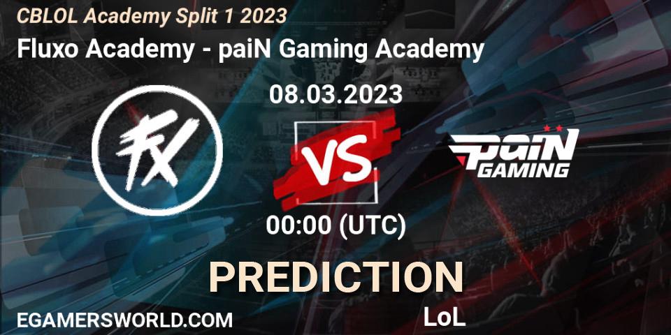 Pronósticos Fluxo Academy - paiN Gaming Academy. 08.03.2023 at 00:00. CBLOL Academy Split 1 2023 - LoL