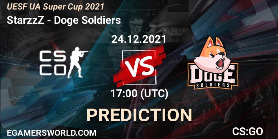 Pronósticos StarzzZ - Doge Soldiers. 24.12.2021 at 18:00. UESF Ukrainian Super Cup 2021 - Counter-Strike (CS2)