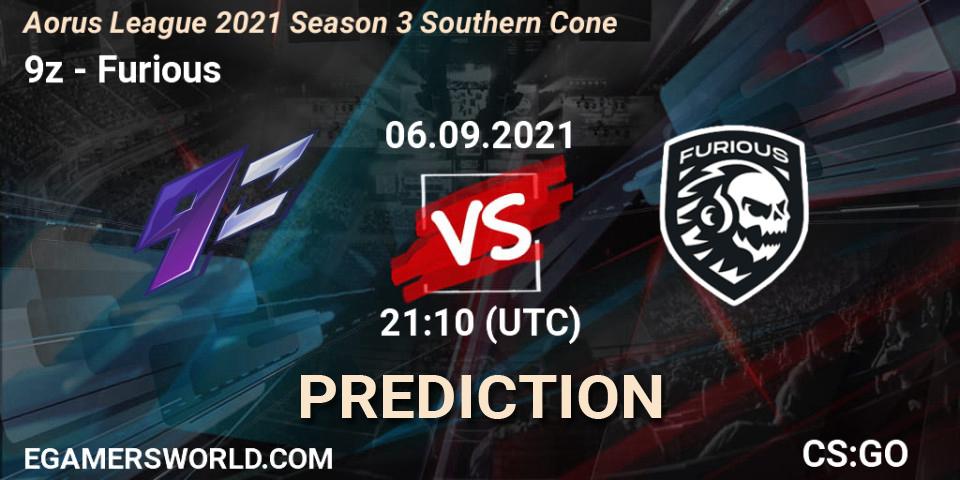 Pronósticos 9z - Furious. 06.09.21. Aorus League 2021 Season 3 Southern Cone - CS2 (CS:GO)
