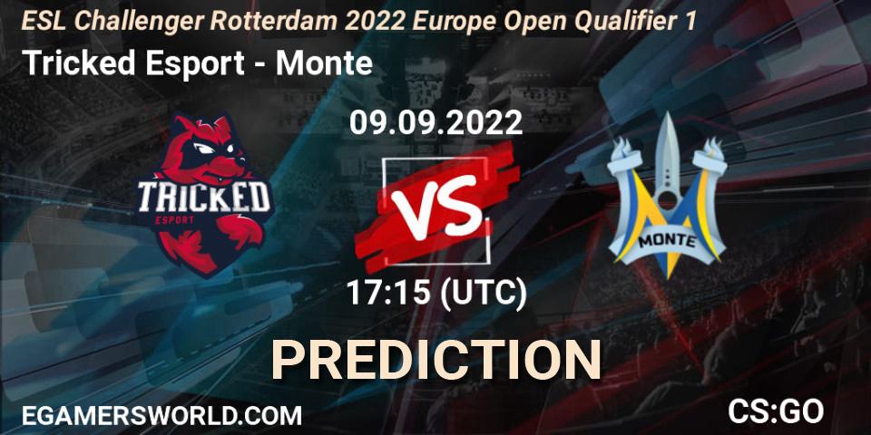 Pronósticos Tricked Esport - Monte. 09.09.2022 at 17:15. ESL Challenger Rotterdam 2022 Europe Open Qualifier 1 - Counter-Strike (CS2)