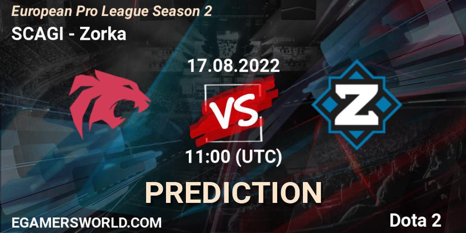 Pronósticos SCAGI - Zorka. 17.08.2022 at 11:11. European Pro League Season 2 - Dota 2
