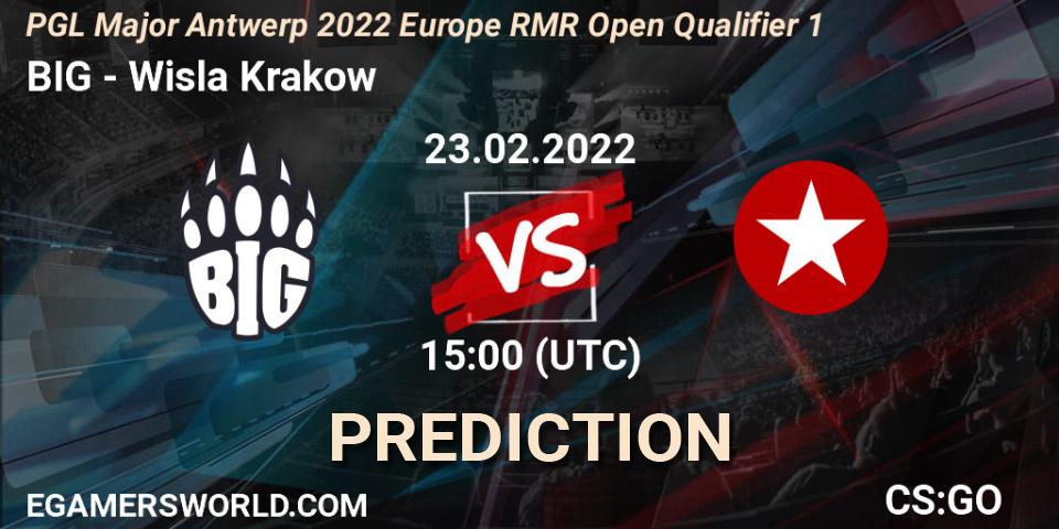 Pronósticos BIG - Wisla Krakow. 23.02.22. PGL Major Antwerp 2022 Europe RMR Open Qualifier 1 - CS2 (CS:GO)