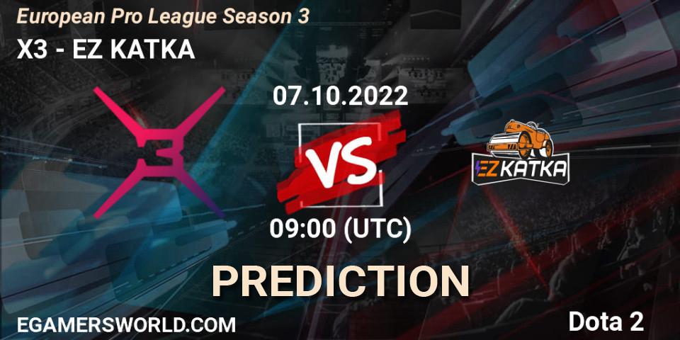 Pronósticos X3 - Monaspa. 07.10.2022 at 09:03. European Pro League Season 3 - Dota 2