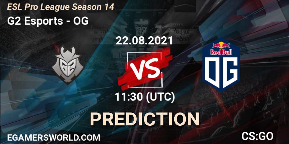 Pronósticos G2 Esports - OG. 22.08.21. ESL Pro League Season 14 - CS2 (CS:GO)