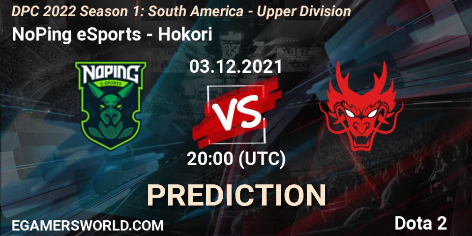 Pronósticos NoPing eSports - Hokori. 03.12.2021 at 20:16. DPC 2022 Season 1: South America - Upper Division - Dota 2