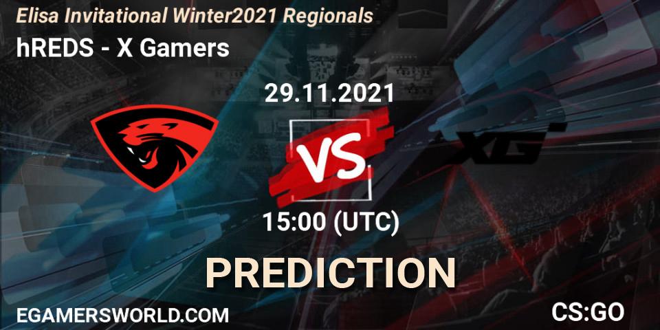 Pronósticos hREDS - X Gamers. 29.11.21. Elisa Invitational Winter 2021 Regionals - CS2 (CS:GO)