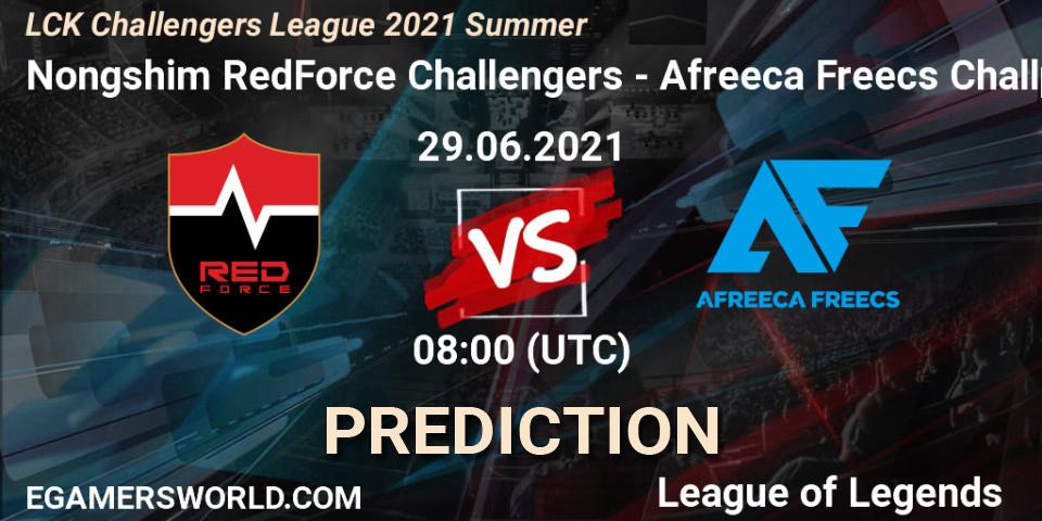 Pronósticos Nongshim RedForce Challengers - Afreeca Freecs Challengers. 29.06.2021 at 08:00. LCK Challengers League 2021 Summer - LoL
