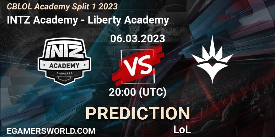 Pronósticos INTZ Academy - Liberty Academy. 06.03.23. CBLOL Academy Split 1 2023 - LoL