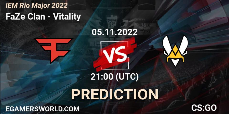 Pronósticos FaZe Clan - Vitality. 05.11.2022 at 22:45. IEM Rio Major 2022 - Counter-Strike (CS2)