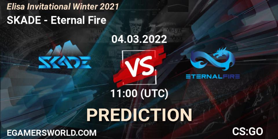 Pronósticos SKADE - Eternal Fire. 04.03.2022 at 11:00. Elisa Invitational Winter 2021 - Counter-Strike (CS2)