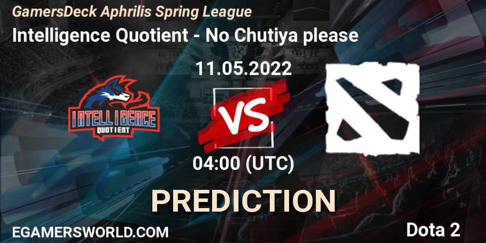Pronósticos Intelligence Quotient - No Chutiya please. 11.05.2022 at 04:16. GamersDeck Aphrilis Spring League - Dota 2