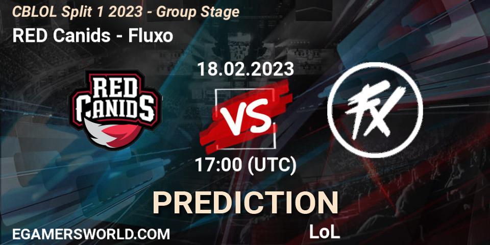 Pronósticos RED Canids - Fluxo. 18.02.2023 at 17:15. CBLOL Split 1 2023 - Group Stage - LoL