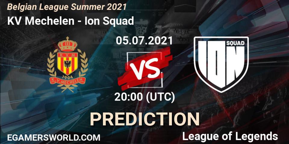 Pronósticos KV Mechelen - Ion Squad. 07.06.2021 at 17:00. Belgian League Summer 2021 - LoL