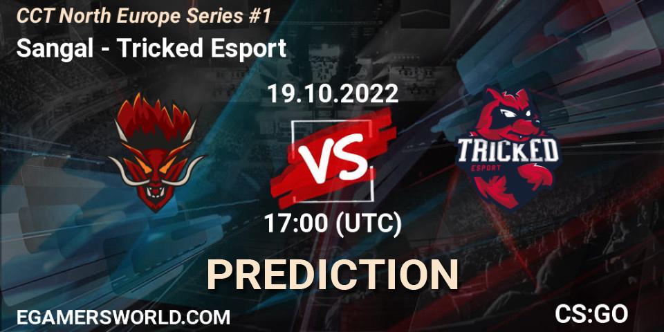 Pronósticos Sangal - Tricked Esport. 19.10.2022 at 17:00. CCT North Europe Series #1 - Counter-Strike (CS2)