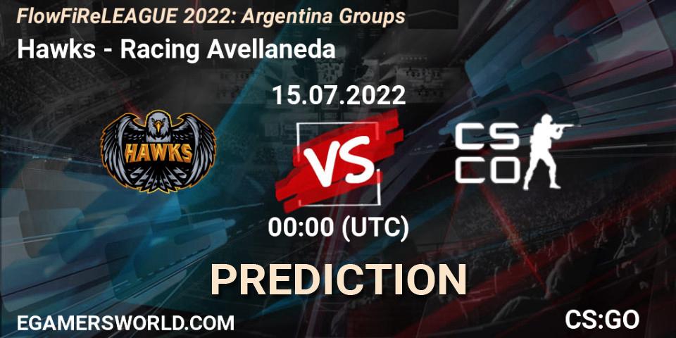 Pronósticos Hawks - Racing Avellaneda. 14.07.22. FlowFiReLEAGUE 2022: Argentina Groups - CS2 (CS:GO)