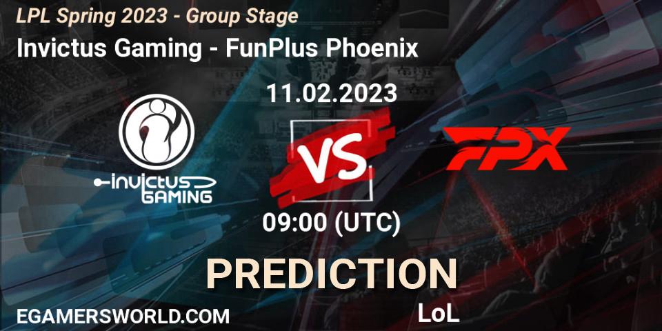 Pronósticos Invictus Gaming - FunPlus Phoenix. 11.02.23. LPL Spring 2023 - Group Stage - LoL