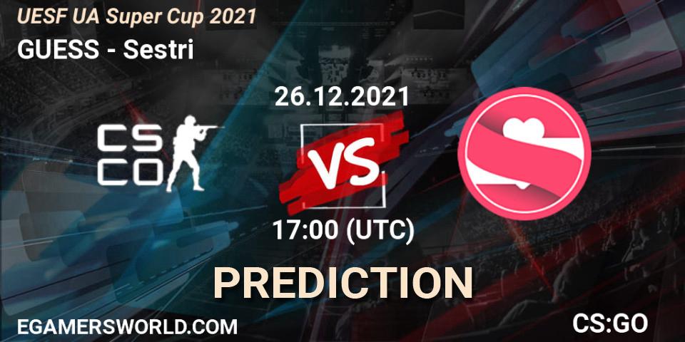 Pronósticos GUESS - Sestri. 26.12.2021 at 17:00. UESF Ukrainian Super Cup 2021 - Counter-Strike (CS2)