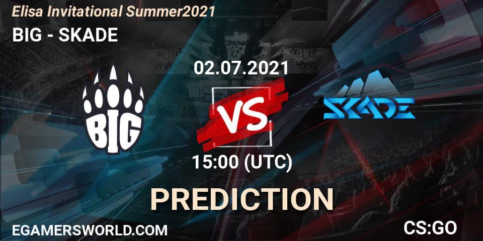 Pronósticos BIG - SKADE. 02.07.2021 at 15:00. Elisa Invitational Summer 2021 - Counter-Strike (CS2)