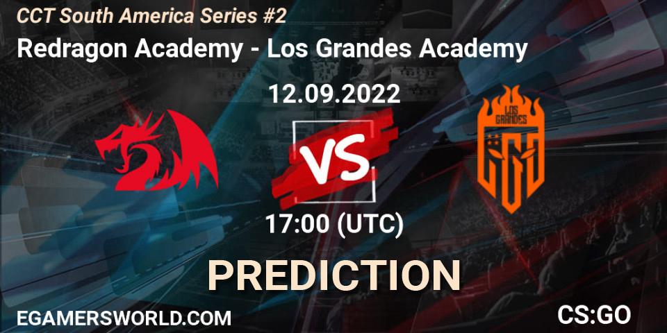 Pronósticos Redragon Academy - Los Grandes Academy. 12.09.2022 at 17:00. CCT South America Series #2 - Counter-Strike (CS2)
