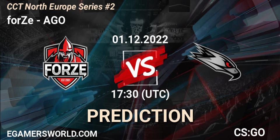 Pronósticos forZe - AGO. 01.12.22. CCT North Europe Series #2 - CS2 (CS:GO)