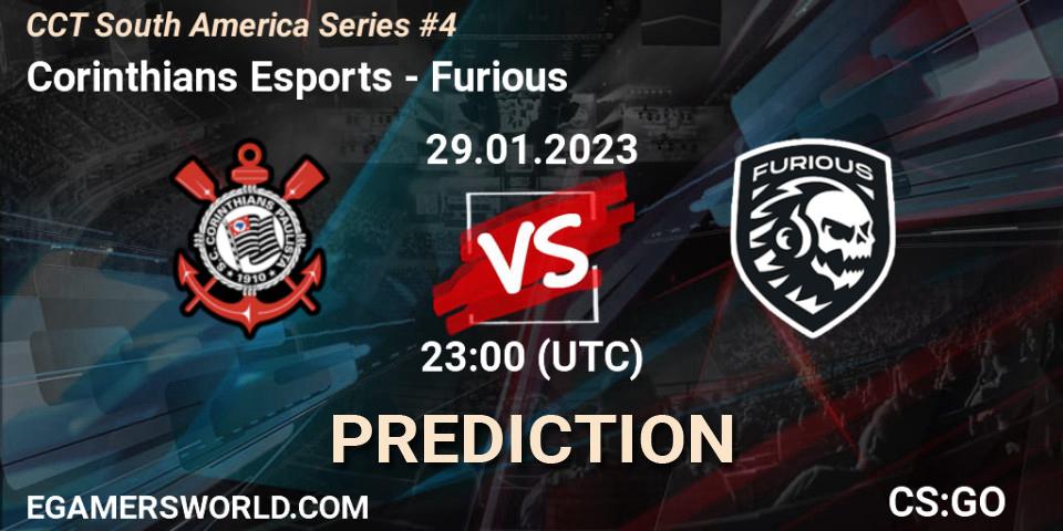 Pronósticos Corinthians Esports - Furious. 29.01.23. CCT South America Series #4 - CS2 (CS:GO)