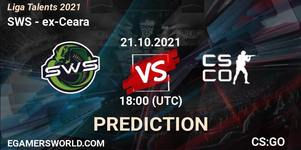 Pronósticos SWS - ex-Ceara. 21.10.2021 at 18:05. Liga Talents 2021 - Counter-Strike (CS2)