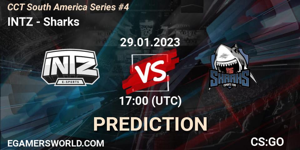 Pronósticos INTZ - Sharks. 29.01.23. CCT South America Series #4 - CS2 (CS:GO)
