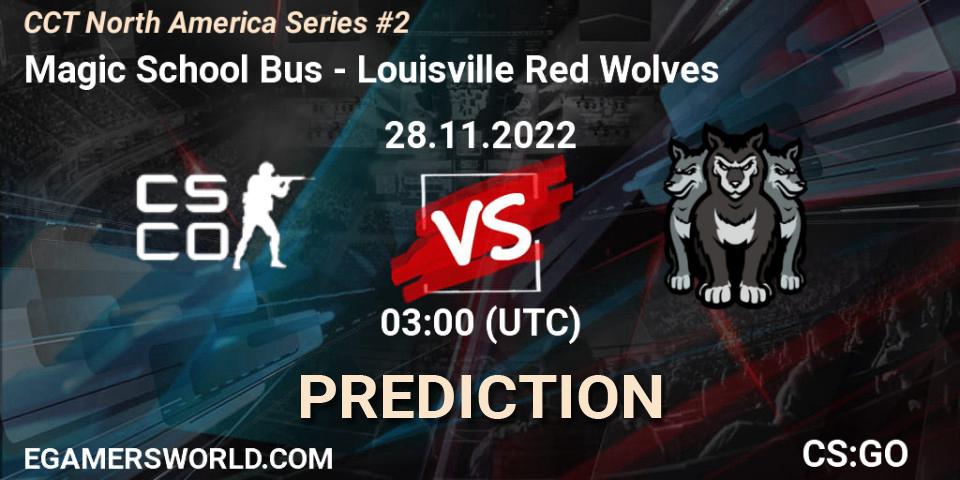 Pronósticos Magic School Bus - Louisville Red Wolves. 28.11.22. CCT North America Series #2 - CS2 (CS:GO)