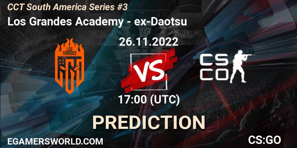 Pronósticos Los Grandes Academy - ex-Daotsu. 26.11.22. CCT South America Series #3 - CS2 (CS:GO)