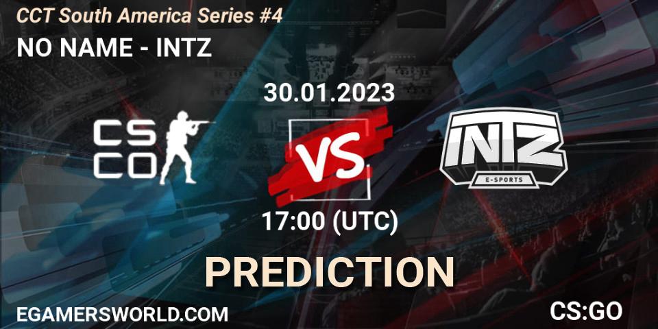 Pronósticos NO NAME - INTZ. 30.01.2023 at 17:00. CCT South America Series #4 - Counter-Strike (CS2)