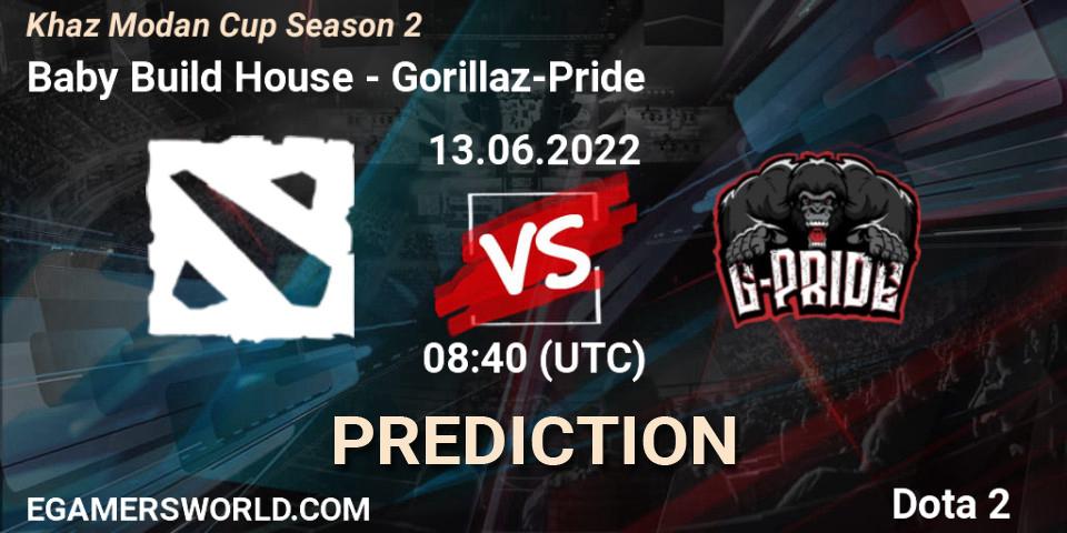 Pronósticos Baby Build House - Gorillaz-Pride. 13.06.22. Khaz Modan Cup Season 2 - Dota 2