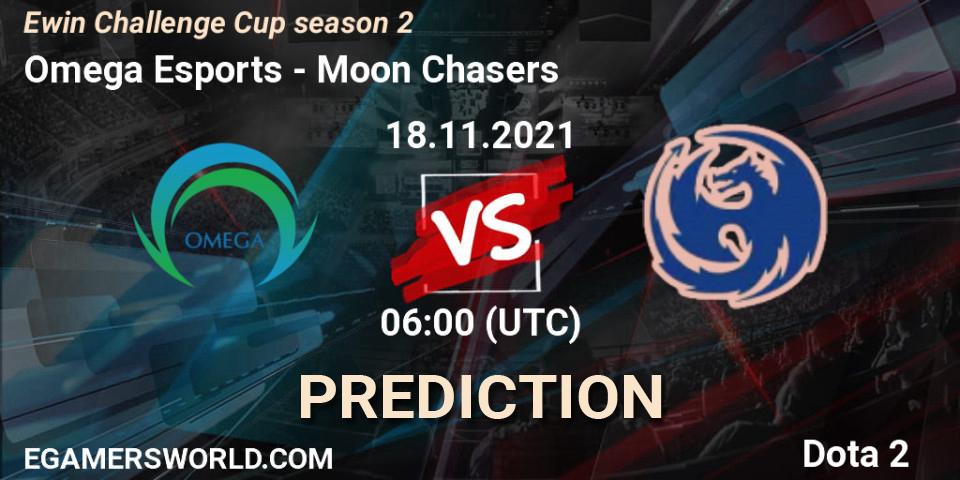 Pronósticos Omega Esports - Moon Chasers. 18.11.21. Ewin Challenge Cup season 2 - Dota 2