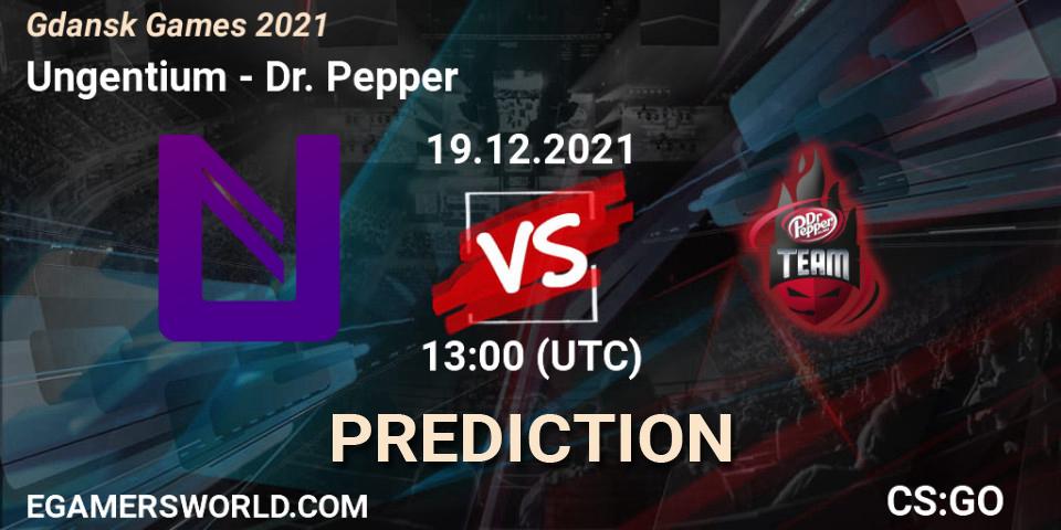 Pronósticos Ungentium - Dr. Pepper. 19.12.2021 at 13:35. Gdańsk Games 2021 - Counter-Strike (CS2)