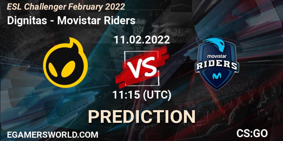 Pronósticos Dignitas - Movistar Riders. 11.02.2022 at 11:30. ESL Challenger February 2022 - Counter-Strike (CS2)