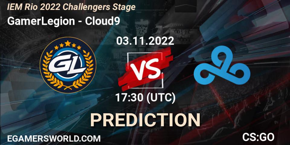 Pronósticos GamerLegion - Cloud9. 03.11.22. IEM Rio 2022 Challengers Stage - CS2 (CS:GO)