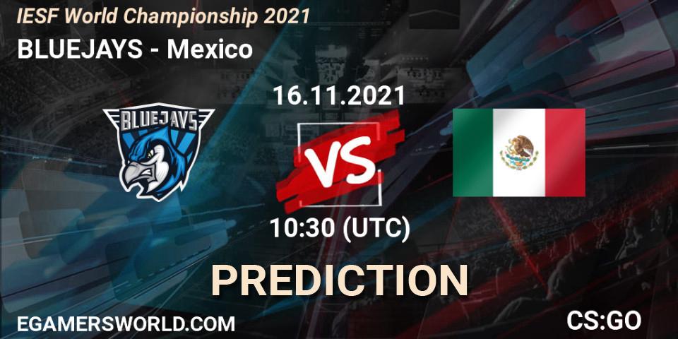 Pronósticos BLUEJAYS - Mexico. 16.11.2021 at 10:30. IESF World Championship 2021 - Counter-Strike (CS2)